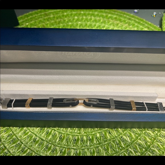 Baraka 18K gold leather Bracelet - Picture 4 of 9